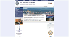 Desktop Screenshot of politologia.ektf.hu
